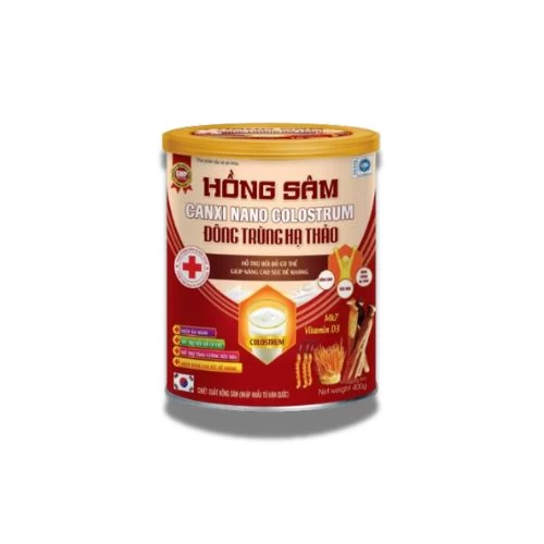 Hồng Sâm Canxi nano Colostrum Đông Trùng Hạ Thảo